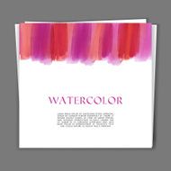 Card with Hand painted watercolor texture N2