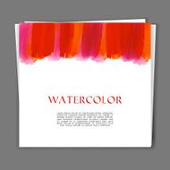 Card with Hand painted watercolor texture N3