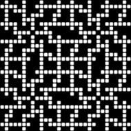 Geometric black and white square seamless pattern illustration N26