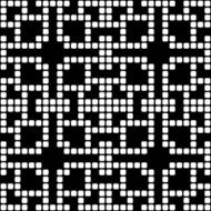 Geometric black and white square seamless pattern illustration N28