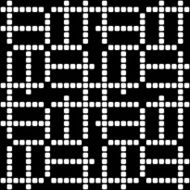 Geometric black and white square seamless pattern illustration N29