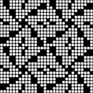 Geometric black and white square seamless pattern illustration N36