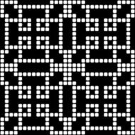 Geometric black and white square seamless pattern illustration N41