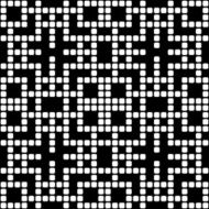 Geometric black and white square seamless pattern illustration N42