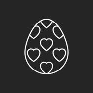 easter egg line icon N27