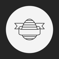 easter egg line icon N32