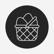 easter egg line icon N34