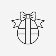 easter egg line icon N41