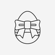 easter egg line icon N45