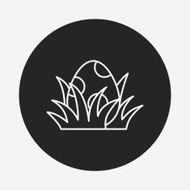 easter egg line icon N46