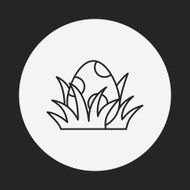 easter egg line icon N48