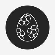 easter egg line icon N50
