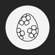easter egg line icon N52