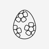 easter egg line icon N53
