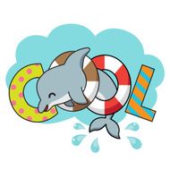 Dolphin with cool text N2