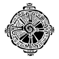 Hunab Ku Mayan symbol Vector illustration