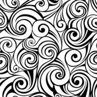 Abstract seamless black and white pattern Vector illustration N2
