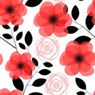 Floral Seamless Pattern Background Vector illustration N16