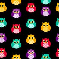 Owl Seamless Pattern Background Vector Illustration N10