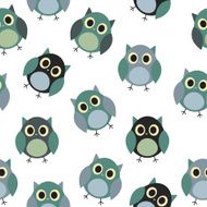 Owl Seamless Pattern Background Vector Illustration N13