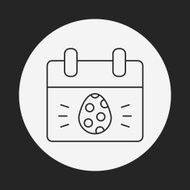 easter egg line icon N66