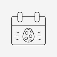 easter egg line icon N67