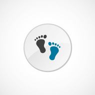 footprints icon 2 colored