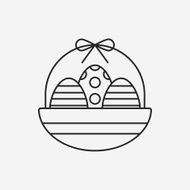 easter egg line icon N71