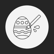 easter egg line icon N74
