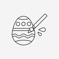 easter egg line icon N75