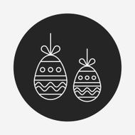 easter egg line icon N80