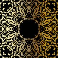 Gold mandala N25