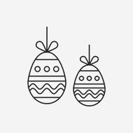 easter egg line icon N83