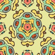 Seamless colorful background made of exotic pattern N9