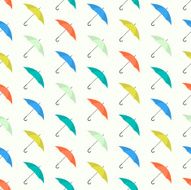 Seamless colorful background made of umbrella N2