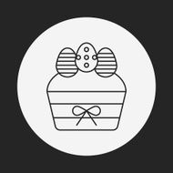 easter egg line icon N86