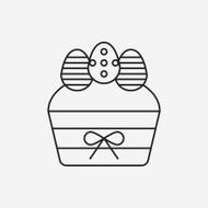 easter egg line icon N87