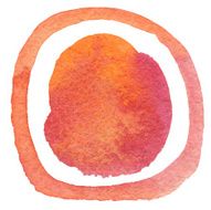 Abstract acrylic and watercolor circle painted background N2
