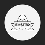 easter egg line icon N90