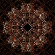 Gold mandala N28