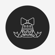 easter egg line icon N96