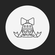 easter egg line icon N98