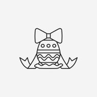 easter egg line icon N99