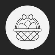 easter egg line icon N102