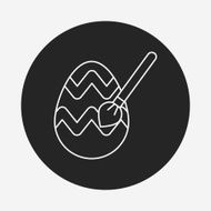 easter egg line icon N104