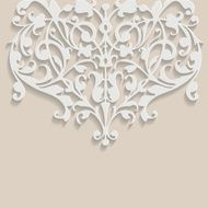 Vector swirling decorative floral background