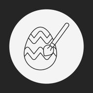 easter egg line icon N106