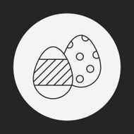easter egg line icon N110