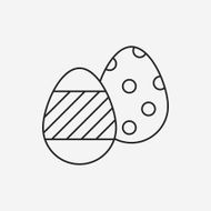 easter egg line icon N111