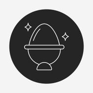 easter egg line icon N112